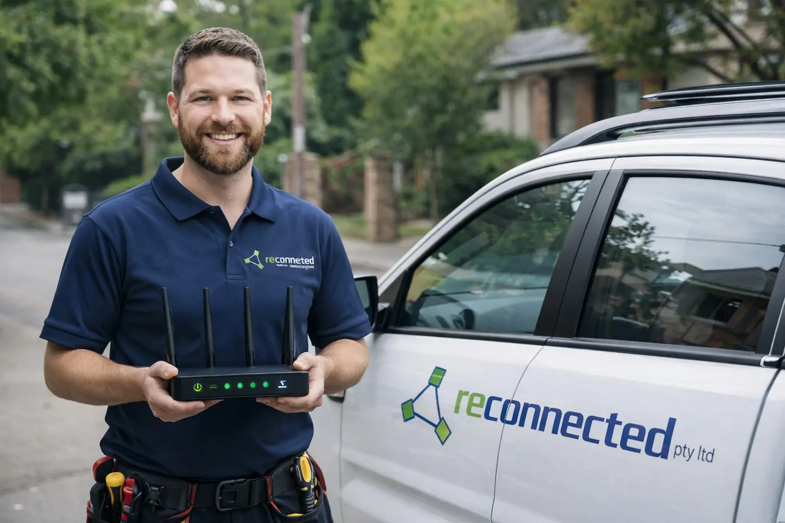 Local Melbourne IT technician providing onsite wifi setup and network support in a residential home