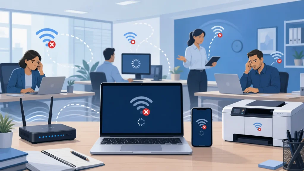 Office Wi-Fi keeps disconnecting in a Melbourne small business